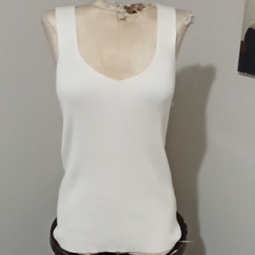 ASOS Maternity White Ribbed Tank Top